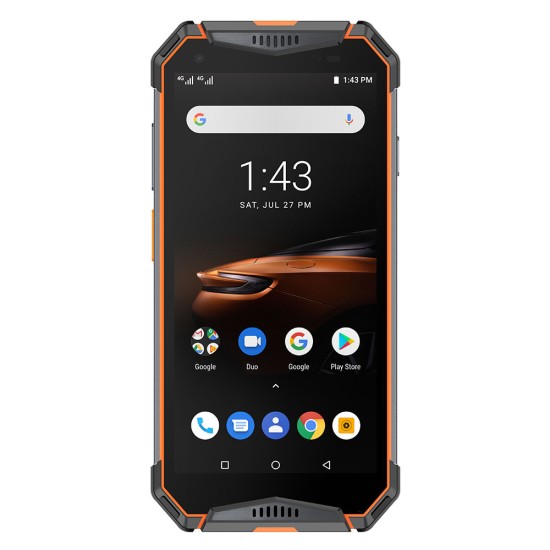 Ulefone Armor 3W IP68 Waterproof Mobile Phones Android 9.0 5.7" Helio P70 6G+64G Face ID NFC Global Version Smartphone Orange