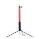 3 in 1 LED Ring Light Photo Photography Dimmable Video for Smartphone with Tripod Selfie Stick & Phone Holder Red 26CM