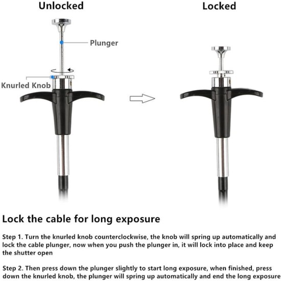 40/70/100CM Mechanical Threaded Camera Remote Switch Cord Metal Shutter Release Cable  70CM