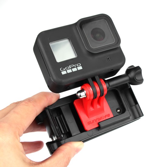 Black Plastic Backpack Hat Clip Clamp Mount for Gopro Osmo Sports Camera  black