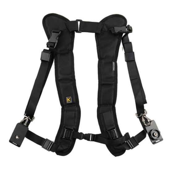 Dual Shoulder Camera Neck Strap Belt Quick Release for Digital SLR DSLR Camera  black