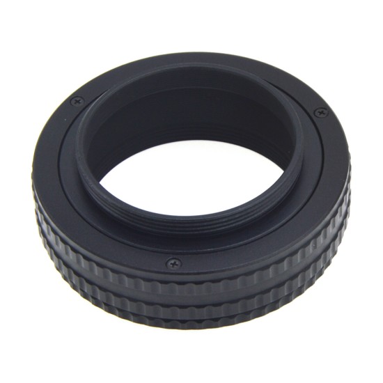 M42 to M42 Lens Adjustable Focusing Helicoid Macro Tube Adapter-17mm to 31mm black