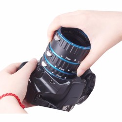 Metal Mount Lens Adapter Auto Focus AF Macro Extension Tube Ring for Canon EOS EF-S Lens 750D 80D 7D T6s 60D 7D 550D 5D Mark IV  blue