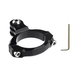 Metal O Shaped Bicycle Handlebar Mount Bracket for Gopro Camera black