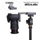 Portable Foldable Z Flex Tilt Camera Tripod Bracket Head for Photography Studio Stand Mount Holder black