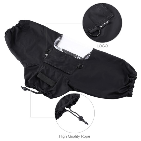 Professional Camera Rain Cover Coat Bag Protector Rainproof Against Dust Raincoat for Canon/Nikon/Song DSLR SLR Cameras black