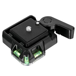 QR-40 Compact Universal Quick Release Adapter Assembly Platform QR Plate Mount Base black