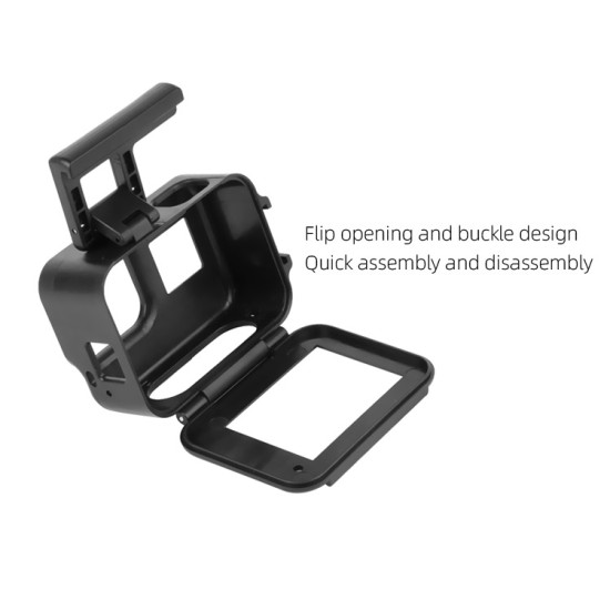 Shock-proof Plastic Frame Protective Case Shell Protector for GoPro Hero8 black