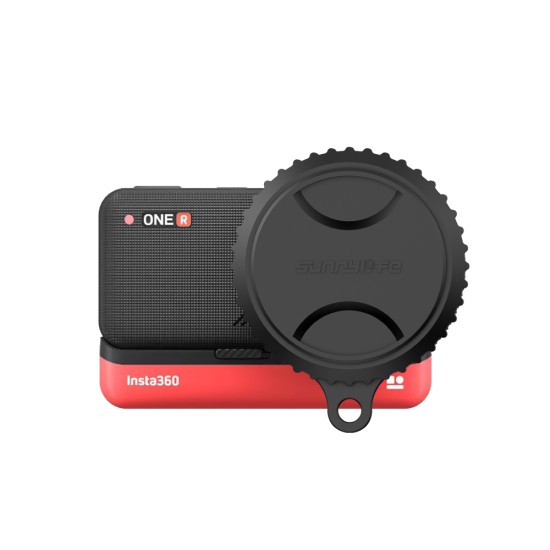 Silicone Lens Protective Cap For Insta 360 One R Leica One-Inch Wide-Angle Lens black