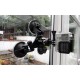 Suction Cup for GoPro Camera Car Glass Sucker Mount Holder Camera Tripods with Angle Adjustable Ball Head for Insta360 ONE  Triangle sucker + adapter + pan/tilt