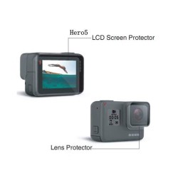 Tempered Film for Gopro Hero 7 6 5 Protector Tempered Screen for Go Pro Hero 7 6 5 Black Action Camera Lens Tempered Film