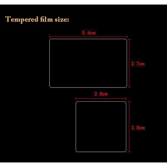 Tempered Film for Gopro Hero 7 6 5 Protector Tempered Screen for Go Pro Hero 7 6 5 Black Action Camera Lens Tempered Film