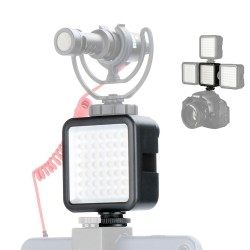 Ulanzi Pocket Camera Mini LED Video Light Photography Fill Light 3 Hot Shoe Mount for DJI Osmo Pocket Nikon Sony A6400 DSLR Gimbals As shown