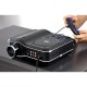 2100 Lumens DVD Projector with DVD Player Video Game Projector Beamer 400:1 Contrast UK Plug