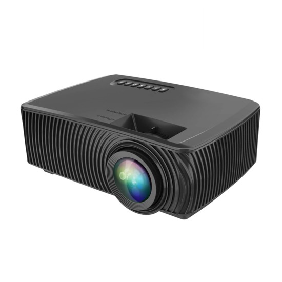 816 LED Projector 1200Lumens Home Entertainment Theater Home Use HD Mini Projector Support SD HDMI USB VGA white_European regulations