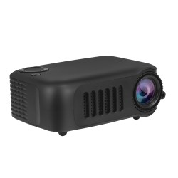 A2000 Mini Portable Digital Projector Home Use 720P High Definition Projector black_AU Plug