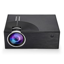 C7 2000 Lumens LED Video Projector Portable LCD Projector For Home Cinema AV USB HDMI VGA 3D LED Beamer black_Standard Edition-European Regulation