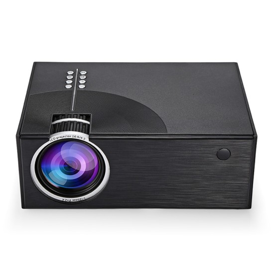 C7 2000 Lumens LED Video Projector Portable LCD Projector For Home Cinema AV USB HDMI VGA 3D LED Beamer black_Same screen version-European regulations