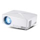 C80 Mini Projector 720P HD Multimedia System Portable Beamer for Home and Office with 2200 Lumens Brightness white_EU Plug