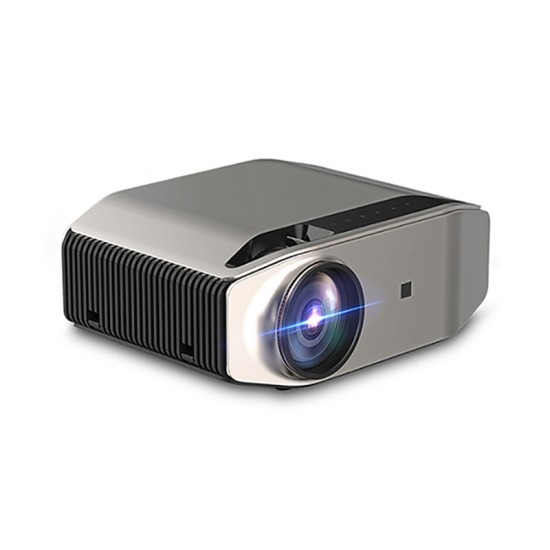 Mini Digital Projector 1080P High Definition LED Home Business Office Projector Portable Space gray_EU Plug