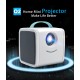 Q2 Smart Projector Portable Mini Children Projector with HDMI AV USB TF Card Interface for Movie Watching Funny Playing Pink_European regulations