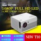 T10 Full HD 1080p Led Projector 7200 Lumens Miracast Wifi Mirroring Projector Bluetooth Speaker T10A black US Plug