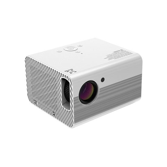 T10 Full HD 1080p Led Projector 7200 Lumens Miracast Wifi Mirroring Projector Bluetooth Speaker T10A white EU Plug