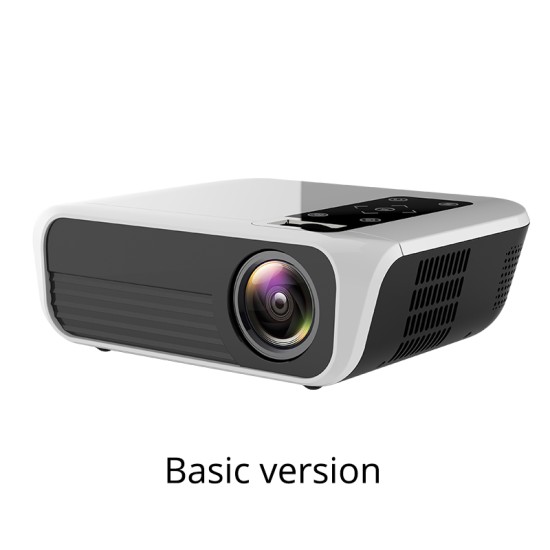 T500 Mini Digital Projector 1080P High Definition LED Home Projector Portable white_EU Plug