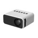 Yt500 Home Mini Projector Media Player Miniature Children Led Mobile Phone Projector Built-in Speaker White US Plug