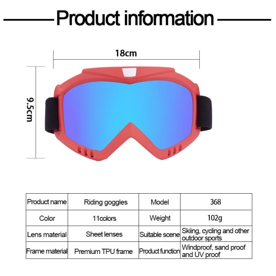 Motocross Helmet Goggles Gafas Moto Cross Dirtbike Motorcycle Helmets Glasses Skiing Skating Eyewear