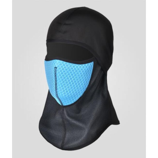 Motorcycle Head Covering Masks Windproof Cold Proof Cycling Masks Balaclava Cap Motorcycle Head Covering Masks blue_One size