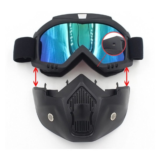 Motorcycle Helmet Mask Riding Off-road Equipment Outdoor Military Enthusiasts CS Goggles Mask