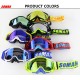 Motorcycle Riding Cross-country Goggles Outdoor Glasses Set with Transparent Lens and Tearable Film