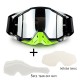 Motorcycle Riding Cross-country Goggles Outdoor Glasses Set with Transparent Lens and Tearable Film