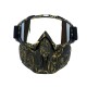 Retro Motorcycle Goggles Helmet Riding Glasses with Face Cover Outdoor Motocross Racing Ski Protector