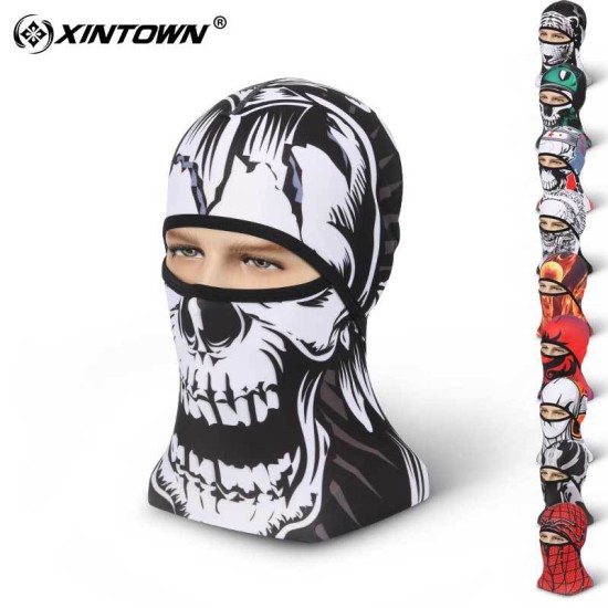 Sports Headwear Motorcycle Riding Headgear Magic Sport Scarf Full Face Mask Balaclava One size_Dragon pattern D