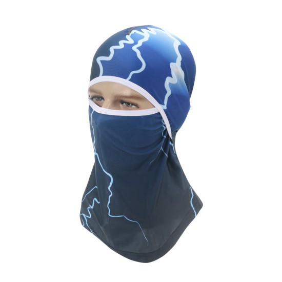 Sports Headwear Motorcycle Riding Headgear Magic Sport Scarf Full Face Mask Balaclava One size_Lightning I