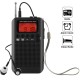 Portable AM FM Two Band Radio with Alarm Clock & Sleep Timer Digital Tuning Stereo Radio with 3.5mm Headphone Jack for Walking Jogging Camping black