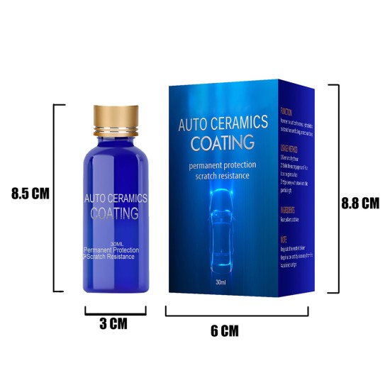 Automobile Crystal Plating Liquid Car Coating Film Scratch Repairing Agent Care Polishing Tool 30ml set