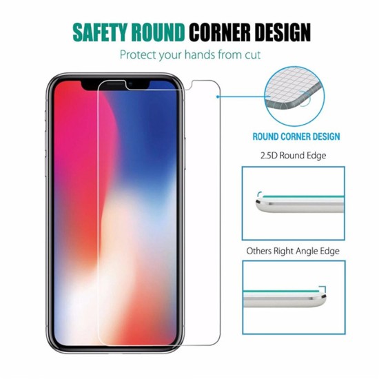 9H HD Tempered Glass Film Explosion-proof Screen Protector for iPhone 6/6S/6 Plus/6S Plus/7/8/7 Plus/8 Plus/XS/XR/XS Max/11/11 Pro/11 Pro Max Transparent