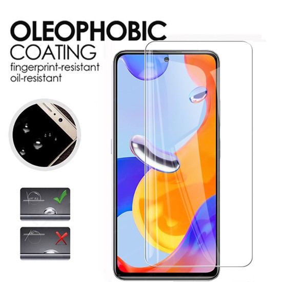 Tempered Glass Film Compatible For Redmi Note 11 Pro Hd Strong Adhesive Tempered Glass Film Redmi Note 11 Pro 0.3mm_2 pieces