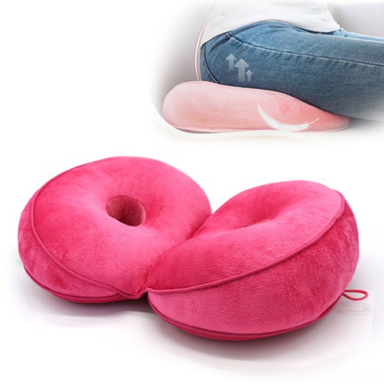 Buttocks Cushion Dual Comfort Seat Cushion Seat Cushion Pressure Relief Beautiful Buttocks Pad Black