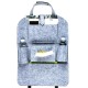 Car Back Seat Felt Multi Pocket Hanging Storage Bag Organiser Car Seat Back Bag Auto Travel Holder Car Accessories Dark gray_1 pc