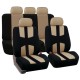 Gray 9Pcs Car Seat Covers