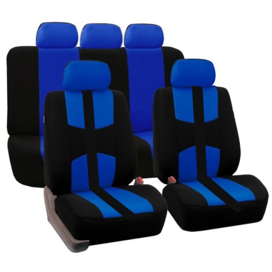 Gray 9Pcs Car Seat Covers