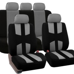 Gray 9Pcs Car Seat Covers