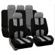 Gray 9Pcs Car Seat Covers