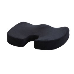 Orthopedic Memory Cushion Foam U Coccyx Travel Seat Massage Protect Healthy Sitting Breathable Pillows Black