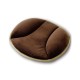 PP Cotton Solid Color Car Seat Cushion Car Home Dual-use Seat Cushion Brown