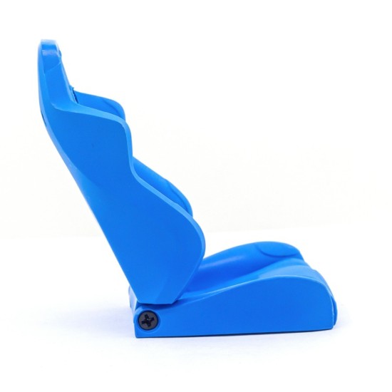 Simulation Chair Mini Cab Seat Model Car Driving Seat for 1/10 trx4 scx10 RC Climbing Car Decorative Accessories A section-blue